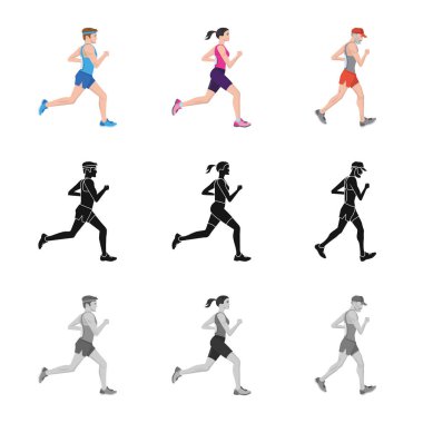 Spor ve kazanan işareti yalıtılmış nesne. Spor ve fitness hisse senedi vektör çizim topluluğu.