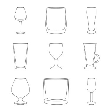 Yemekler ve konteyner logo vektör Illustration. Yemekler ve Züccaciye Mağazaları vektör simgesini hissenin koleksiyonu.