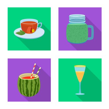 İçki ve üye bar tasarım vektör. İçki ve parti hisse senedi vektör çizim seti.