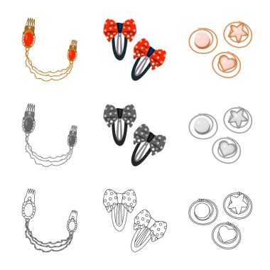 Vektör tasarımı güzellik ve moda işareti. Güzellik ve web için kadın hisse senedi simgesi.