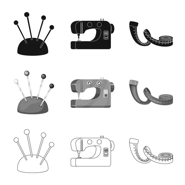 Vector design of craft and handcraft icon. Set of craft and industry stock vector illustration. — Stock Vector