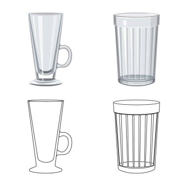 Form ve kutlama logosu yalıtılmış nesne. Form ve birim hisse senedi vektör çizim seti.