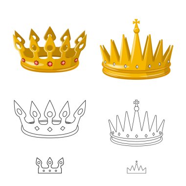 Vektör çizim Ortaçağ ve asalet logosu. Ortaçağ topluluğu ve monarşi hisse senedi vektör çizim.