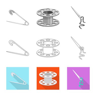 El sanatları ve el sanatları logosu yalıtılmış nesne. Web için craft ve endüstri hisse senedi simgesi kümesi.