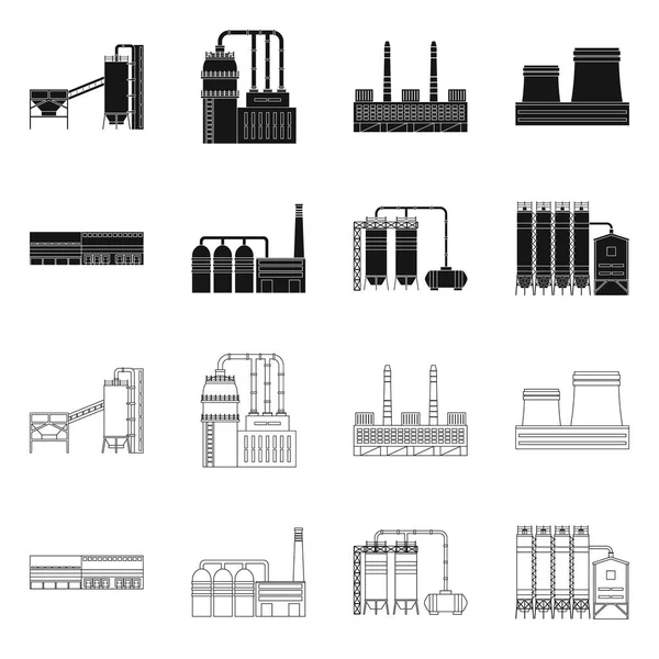 Vector design of production and structure icon. Set of production and technology stock vector illustration. — Stock Vector