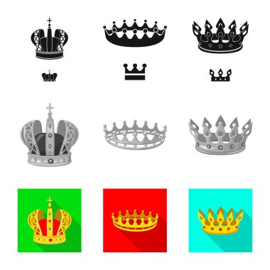Vektör çizim Ortaçağ ve asalet oturum açın. Ortaçağ topluluğu ve monarşi hisse senedi simgesi web için.