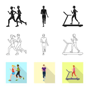 Spor ve kazanan simge vektör tasarımı. Spor ve fitness hisse senedi simgesi için web topluluğu.