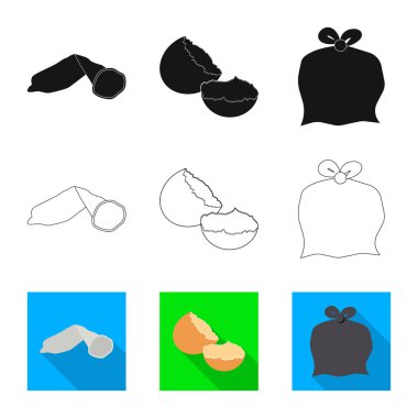 Döküm ve sıralama simge vektör Illustration. Döküm ve hisse senedi için önemsiz vektör ikon koleksiyonu.