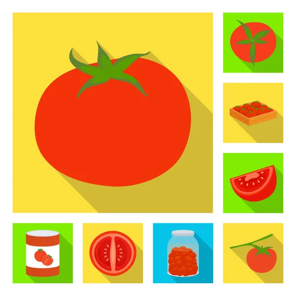 蔬菜和美味符号的矢量插图。收集蔬菜和天然矢量图标的股票. — 图库矢量图片