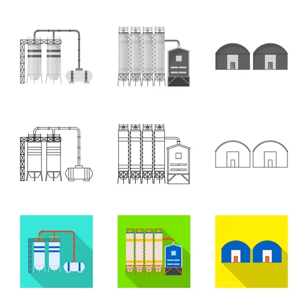 Ilustracja wektorowa struktury produkcji i ikony. Produkcja i technologia wektor ikona na magazynie. — Wektor stockowy