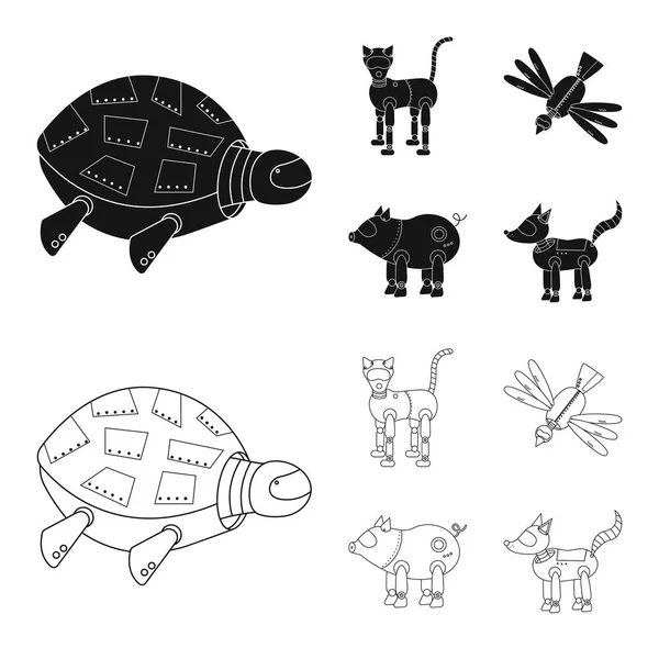 Diseño vectorial de juguete e icono de la ciencia. Conjunto de juguete y juguete vector icono para stock . — Archivo Imágenes Vectoriales