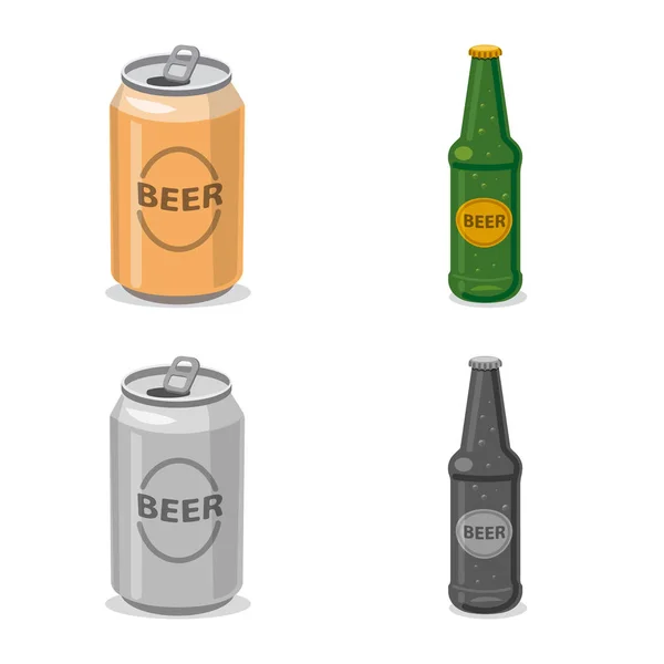 Illustration vectorielle du symbole pub et bar. Ensemble d'illustration vectorielle pub et intérieur . — Image vectorielle