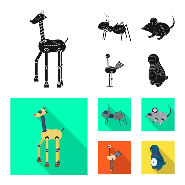 Objeto aislado del juguete y el icono de la ciencia. Colección de juguete y juguete icono vectorial para stock . — Archivo Imágenes Vectoriales