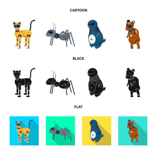 Ilustración vectorial del juguete y el icono de la ciencia. Conjunto de juguete y juguete stock vector ilustración . — Vector de stock