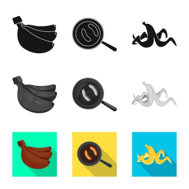 Doğal ve vejetaryen simge vektör tasarımı. Doğal ve yeme hisse senedi simgesi için web topluluğu.