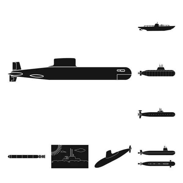 Ilustración vectorial de tecnología y símbolo de flota. Colección de tecnología e icono vectorial marino para stock . — Archivo Imágenes Vectoriales