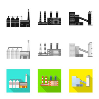 Tasarım, üretim ve yapısı işareti vektör. Üretim ve teknoloji hisse senedi simgesi için web topluluğu.