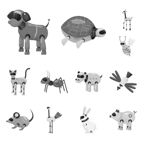 Objet isolé de jouet et symbole de la science. Collection de jouets et illustration vectorielle de stock de jouets . — Image vectorielle