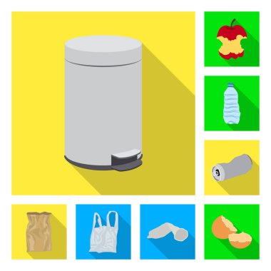 Döküm ve sıralama logo vektör Illustration. Dizi dökümü ve önemsiz hisse senedi vektör çizim.