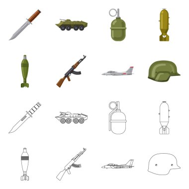 Silah ve silah simge vektör tasarımı. Silah ve ordu hisse senedi simgesi için web topluluğu.