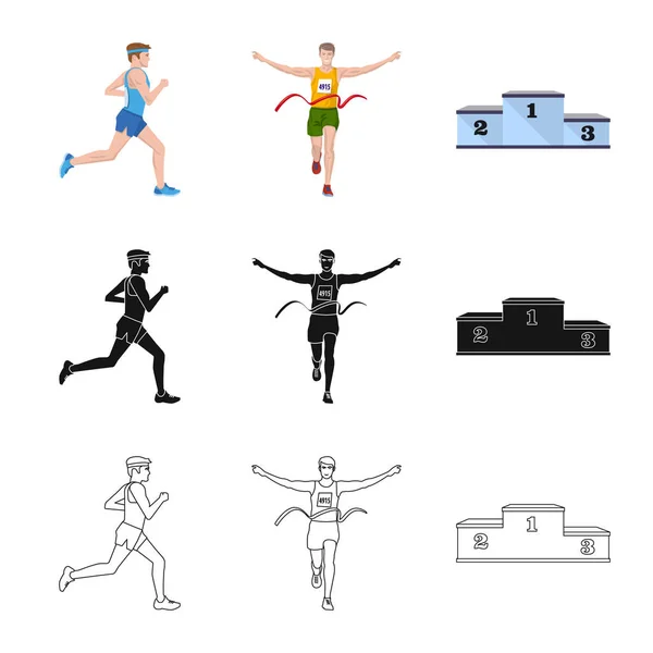 Elkülönített objektum a sport és a győztes jele. A sport- és tőzsdei szimbólum a web beállítása. — Stock Vector