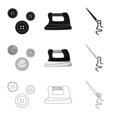 El sanatları ve el sanatları simge vektör Illustration. Zanaat ve sanayi stok vektör çizim seti.