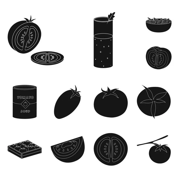 Illustrazione vettoriale del prodotto e simbolo naturale. Raccolta dell'icona del prodotto e del vettore alimentare per le scorte . — Vettoriale Stock
