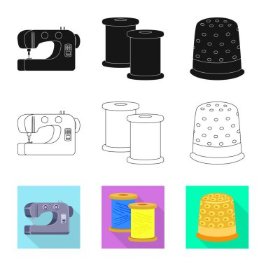 El sanatları ve el sanatları simge vektör tasarımı. Hisse senedi için craft ve sanayi vektör simge topluluğu.