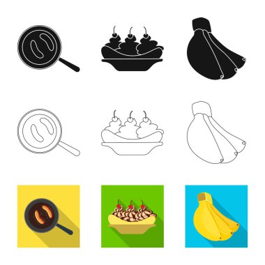 Doğal ve vejetaryen logo vektör Illustration. Doğal ve yeme hisse senedi simgesi için web topluluğu.