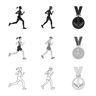 Spor ve kazanan simgesi yalıtılmış nesne. Spor ve fitness hisse senedi simgesi için web topluluğu.