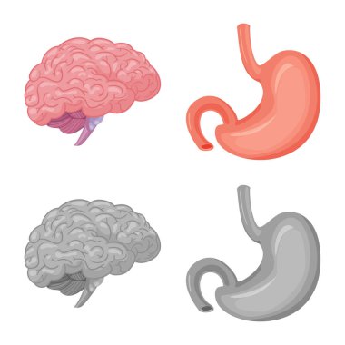 Vücut ve insan simge vektör tasarımı. Vücut ve tıbbi hisse senedi vektör çizim.