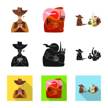 Texas ve tarih simgesinin vektör illüstrasyon. Texas ve kültür stok vektör illüstrasyon koleksiyonu.