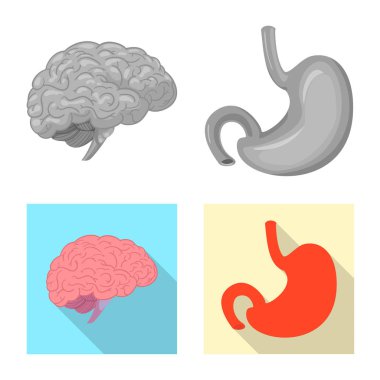 Vücut ve insan simge vektör çizimi. Vücut ve web için tıbbi hisse senedi simgesi.