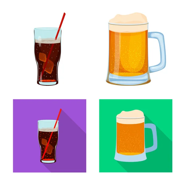 Εικονογράφηση διάνυσμα σύμβολο ποτό και μπαρ. Συλλογή από το ποτό και το εικονίδιο κόμμα διάνυσμα απόθεμα. — Διανυσματικό Αρχείο