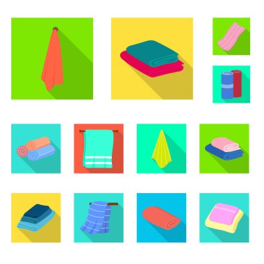 Yumuşak ve temiz sembolün vektör tasarımı. Stok için yumuşak ve ev vektör simgesi seti.