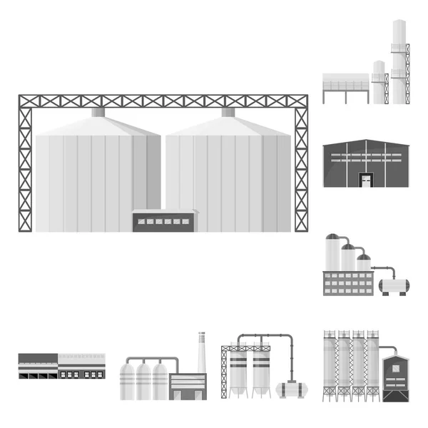 Vector design of production and structure icon. Set of production and technology vector icon for stock. — Stock Vector