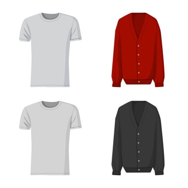 Adam ve giyim simge vektör tasarımı. Adam ayarla ve vektör simge stok giyim.