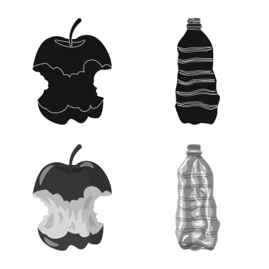 Döküm ve sıralama logo vektör tasarımı. Döküm ve hisse senedi için önemsiz vektör simge kümesi.