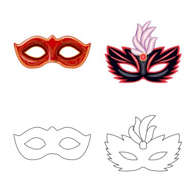 Lüks ve kutlama logo vektör Illustration. Lüks ayarla ve web için hisse senedi simgesini gizle.