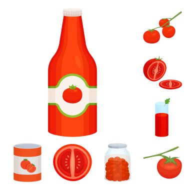 Organik ve gıda işareti vektör tasarımı. Web için organik ve diyet stok sembolü seti.