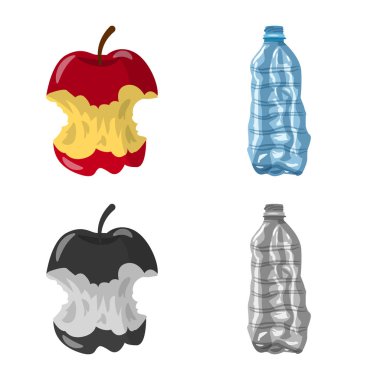 Döküm ve sıralama işareti yalıtılmış nesne. Döküm ve önemsiz hisse senedi vektör çizim koleksiyonu.