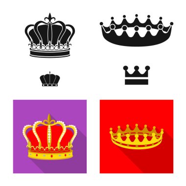 Vektör çizim Ortaçağ ve asalet logosu. Ortaçağ kümesi ve monarşi hisse senedi simgesi web için.