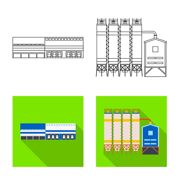 Wektor wzór struktury produkcji i ikony. Produkcja i technologia wektor ikona na magazynie. — Wektor stockowy