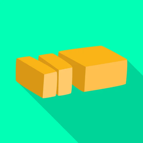 Vector illustratie van boter en segment teken. Collectie boter en gezonde Stock vector illustratie. — Stockvector