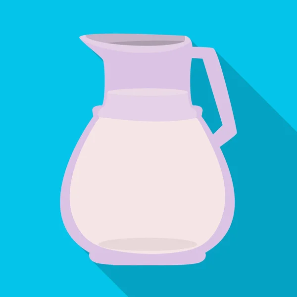 Objeto aislado de leche y jarra. Conjunto de icono de vector de leche y botella para stock . — Vector de stock