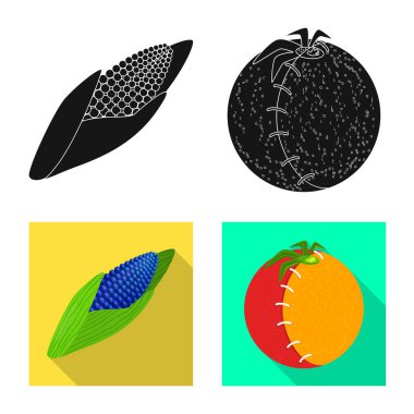 Test ve sentetik simge vektör Illustration. Web test ve laboratuvar hisse senedi simgesi kümesi.