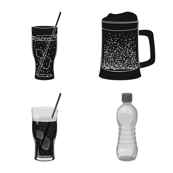 Εικονογράφηση διάνυσμα λογότυπο ποτό και μπαρ. Συλλογή από το ποτό και το εικονίδιο κόμμα διάνυσμα απόθεμα. — Διανυσματικό Αρχείο