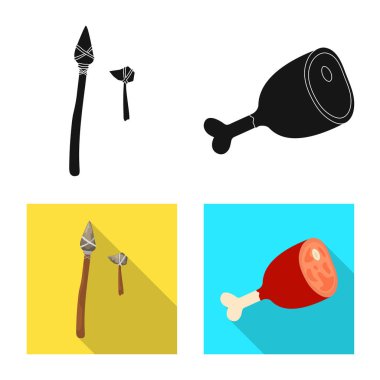 Evrim ve Neolitik sembolün izole nesne. Web için evrim ve ilkel stok sembolü koleksiyonu.