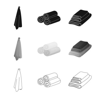 Yumuşak ve temiz sembolün vektör tasarımı. Stok için yumuşak ve ev vektör simgesi seti.