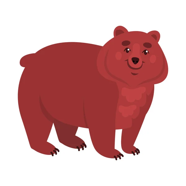 熊和灰熊标志的孤立对象。一组熊和棕色股票矢量插图. — 图库矢量图片